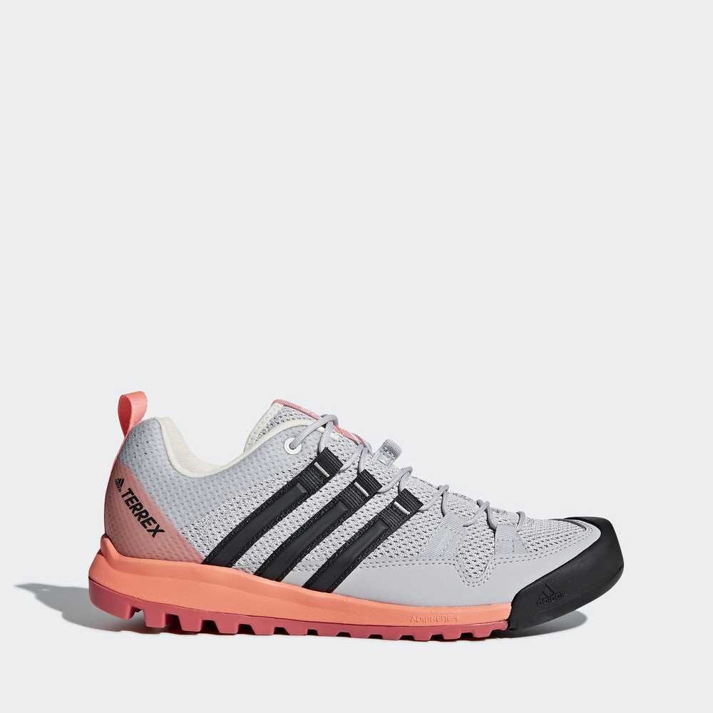 Adidas Terrex Solo - ορειβατικα παπουτσια γυναικεια - Γκρι/Βαθυ Γκρι/Κοραλι,Μέγεθος: EU 36 – 54 2/3